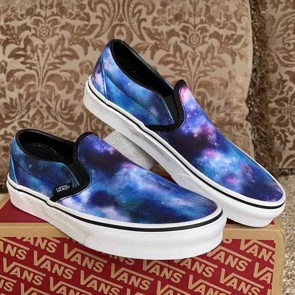 Vans Classic Slip-On Galaxy Black/True White WMNS