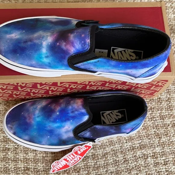 Vans Classic Slip-On Galaxy Black/True White WMNS