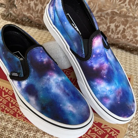 Vans Classic Slip-On Galaxy Black/True White WMNS