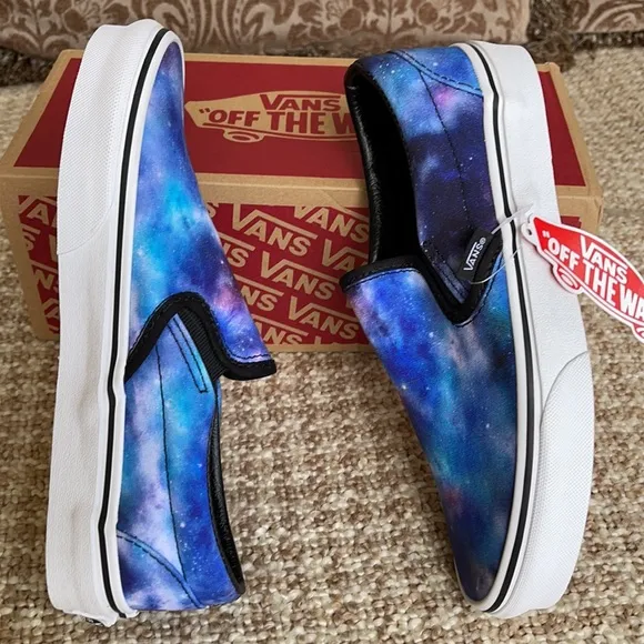 Vans Classic Slip-On Galaxy Black/True White WMNS