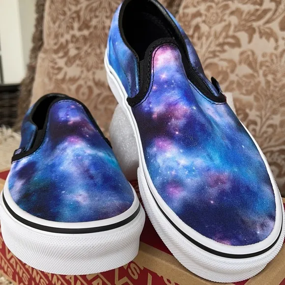 Vans Classic Slip-On Galaxy Black/True White WMNS
