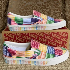 Vans Classic Slip On Pride Multi/True White WMNS