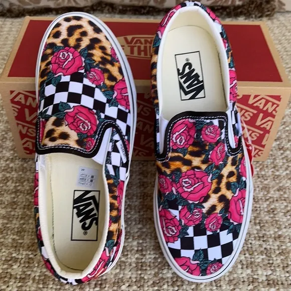 Vans Classic Slip On Rose/Animalchck Trwht MENS