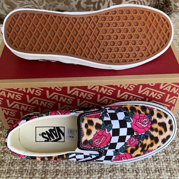 Vans Classic Slip On Rose/Animalchck Trwht MENS