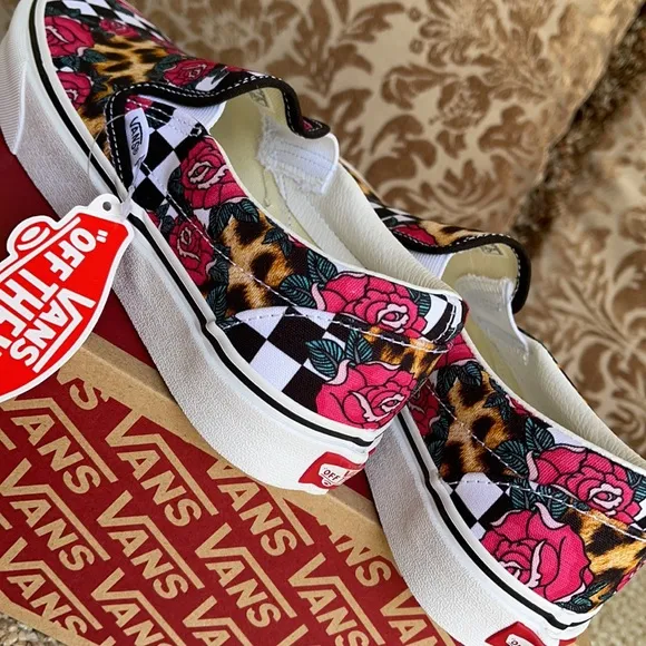 Vans Classic Slip On Rose/Animalchck Trwht MENS