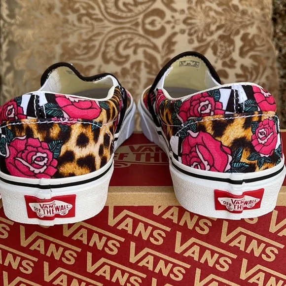 Vans Classic Slip On Rose/Animalchck Trwht MENS