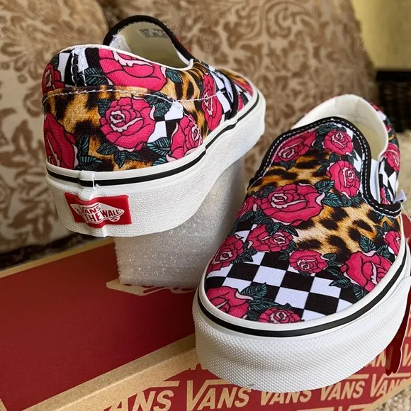 Vans Classic Slip On Rose/Animalchck Trwht MENS