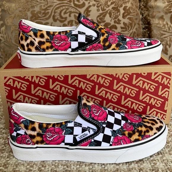 Vans Classic Slip On Rose/Animalchck Trwht MENS