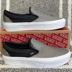 Vans Classic Slip-On Sparkle Check Black/True White WMNS sneakers-platforms