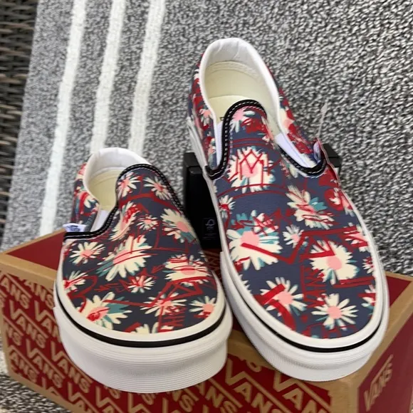 Vans Classic Slip-on Vans Crew Floral/Red MENS