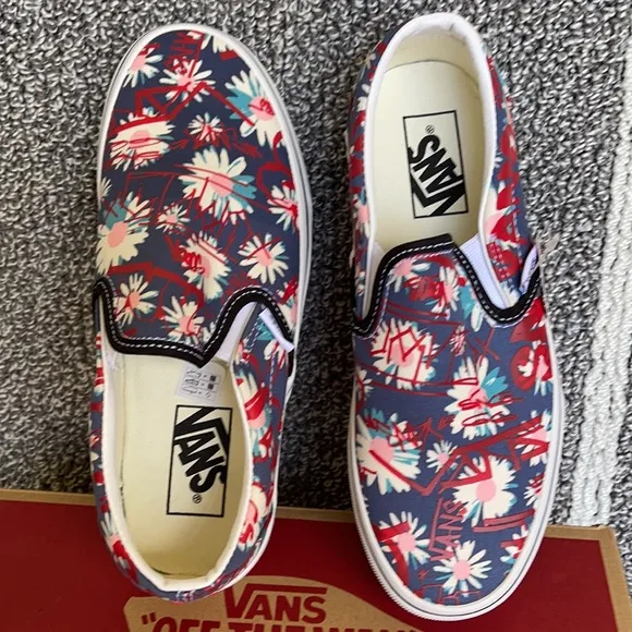 Vans Classic Slip-on Vans Crew Floral/Red MENS