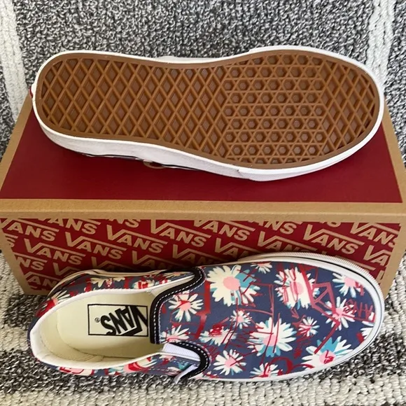 Vans Classic Slip-on Vans Crew Floral/Red MENS