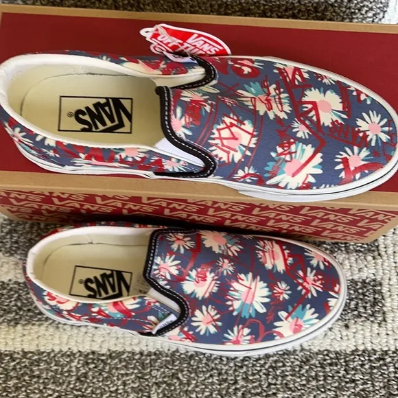 Vans Classic Slip-on Vans Crew Floral/Red MENS