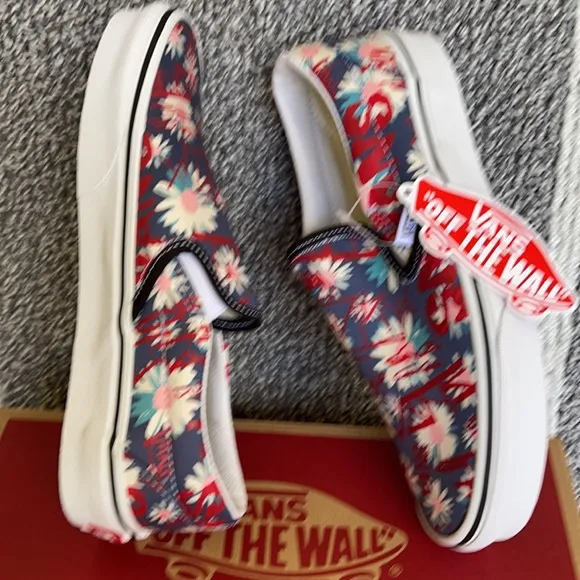 Vans Classic Slip-on Vans Crew Floral/Red MENS