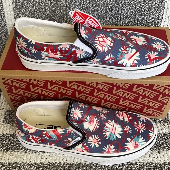 Vans Classic Slip-on Vans Crew Floral/Red MENS