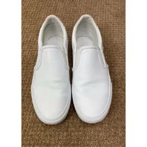 Vans Classic Slip On white leather sneakers