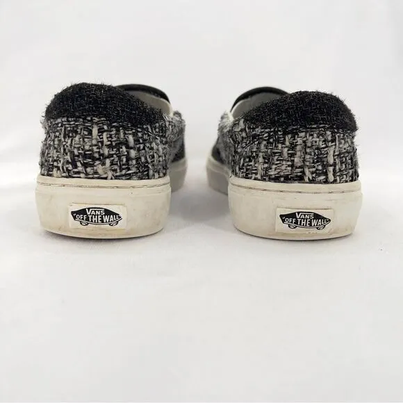 Vans Classic Slip On Sneakers in Black and White size 7