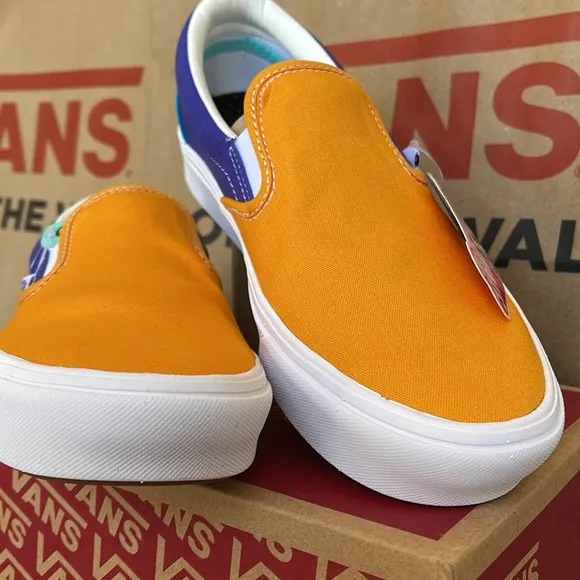 Vans Comfycush Slip-On Multi Block Multi/True White sneakers WMNS