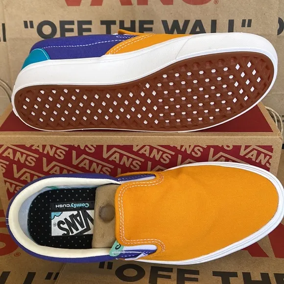 Vans Comfycush Slip-On Multi Block Multi/True White sneakers WMNS