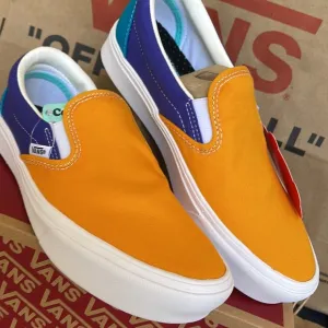 Vans Comfycush Slip-On Multi Block Multi/True White sneakers WMNS