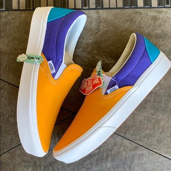 VANS COMFYCUSH SLIP ON MULTI BLOCK MULTI/Trwht Men