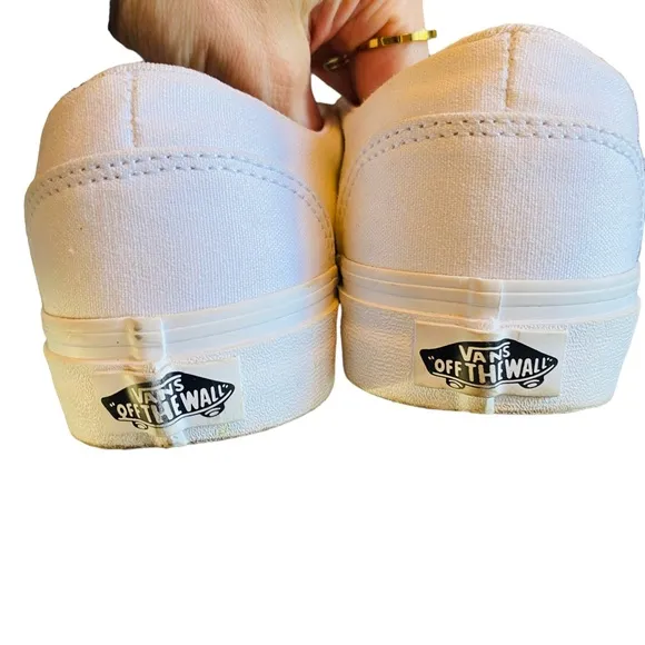 VANS Custom Hand Painted Butterfly Slip On Sneakers