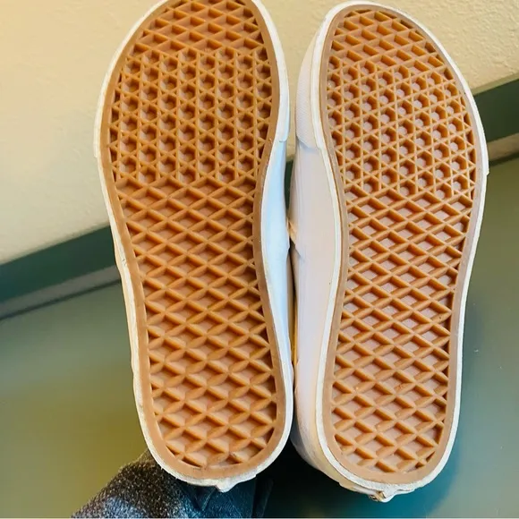 VANS Custom Hand Painted Butterfly Slip On Sneakers
