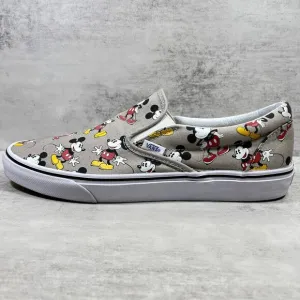 Vans Disney Mickey Mouse Classic Slip On Sneakers - Men's Size 11.5