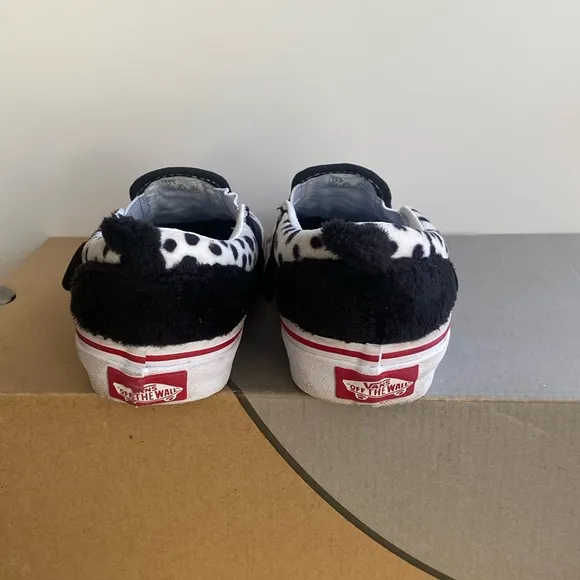 Vans Dog Slip On Black/White Kids Sneakers- SZ 13 C