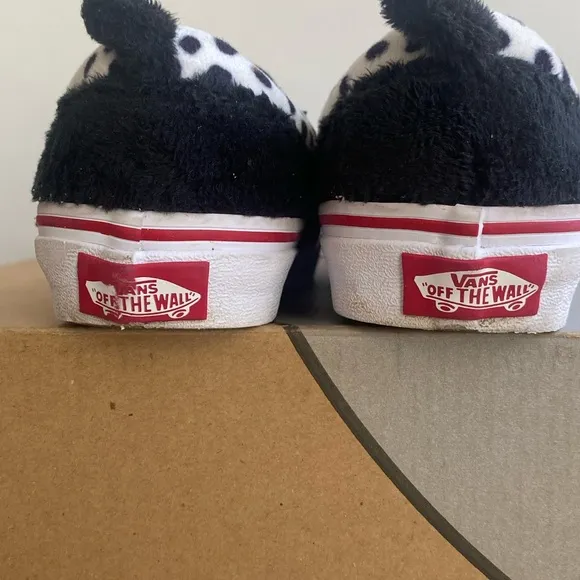 Vans Dog Slip On Black/White Kids Sneakers- SZ 13 C