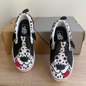 Vans Dog Slip On Black/White Kids Sneakers- SZ 13 C