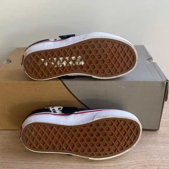 Vans Dog Slip On Black/White Kids Sneakers- SZ 13 C