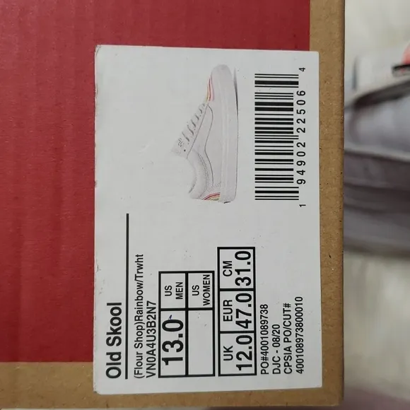 Vans Flour shop old skool rainbow