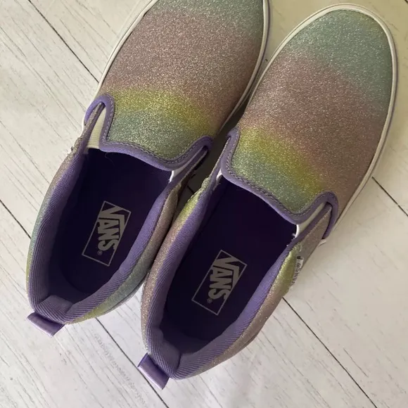 Vans Glitter Slip-On Sneakers - Multicolor NWOT