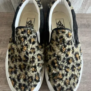 Vans Leopard Print Sherpa Slip-On 59 Sneakers 8.5