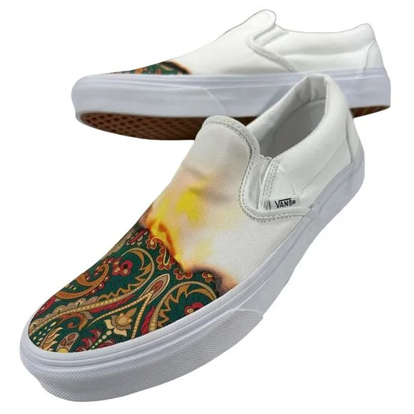 VANS Men’s Big Reveal Paisley Print Slip-on Sneakers