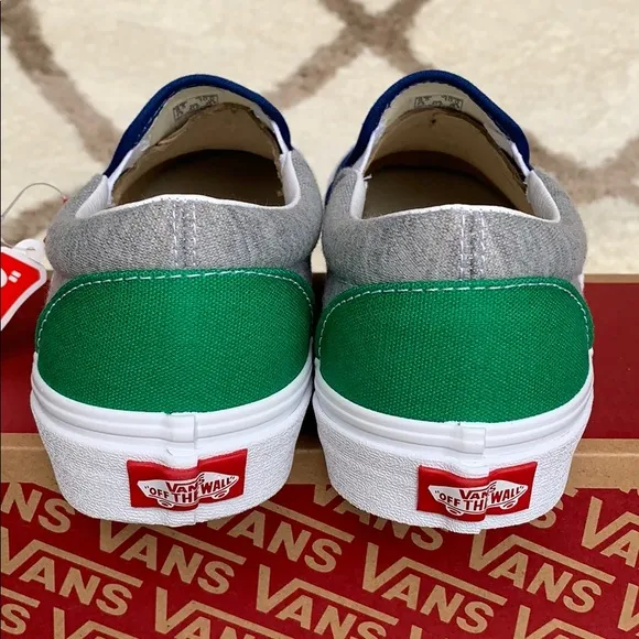 •VANS Men’s CLASSIC SLIP ON VANS COASTAL Grey/TrWht Sneakers