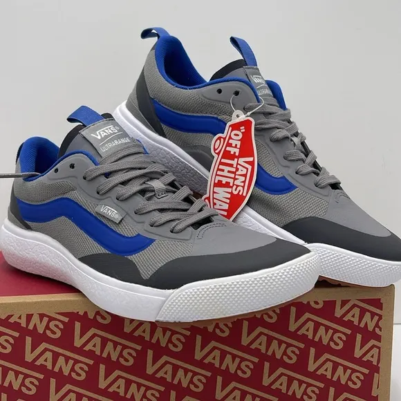 Vans Men’s Gray and Blue Sneakers Ultrarange ExoGray/True White VN0A4U1KBGJ