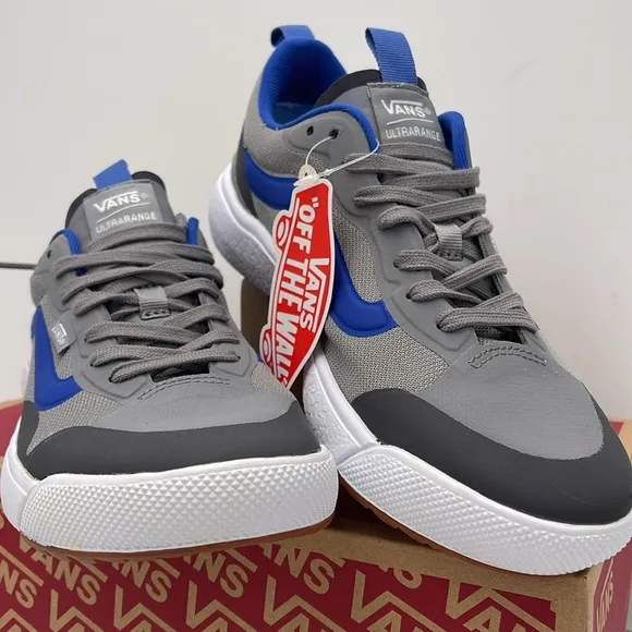 Vans Men’s Gray and Blue Sneakers Ultrarange ExoGray/True White VN0A4U1KBGJ