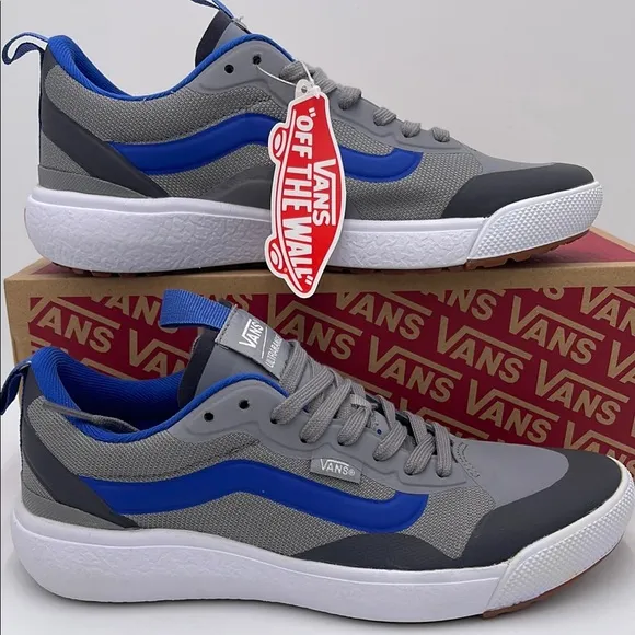 Vans Men’s Gray and Blue Sneakers Ultrarange ExoGray/True White VN0A4U1KBGJ