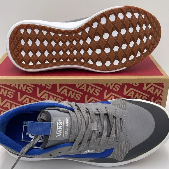 Vans Men’s Gray and Blue Sneakers Ultrarange ExoGray/True White VN0A4U1KBGJ