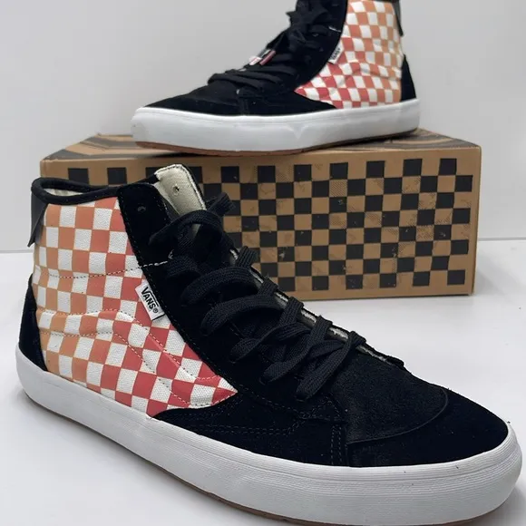 Vans Men’s High-Top Sneakers The LizzieCheckerboard Black/MultiVN0A4BX1BML