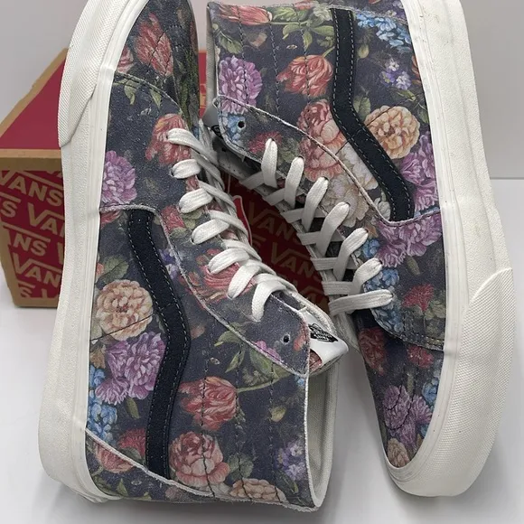 Vans Men’s Moody Floral Sk8-Hi Tapered Sneakers Grey/WhiteVN0A7Q621XM