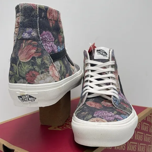 Vans Men’s Moody Floral Sk8-Hi Tapered Sneakers Grey/WhiteVN0A7Q621XM