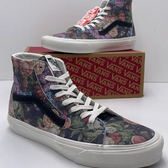 Vans Men’s Moody Floral Sk8-Hi Tapered Sneakers Grey/WhiteVN0A7Q621XM
