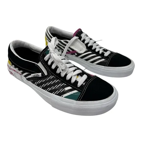 Vans Multicolor Slip-On Sneakers Cap 'Juxtapoze Pack size W 8.5 M 7