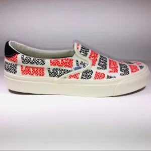 VANS OG Slip On 59 LX Logo Red Black White Sneaker