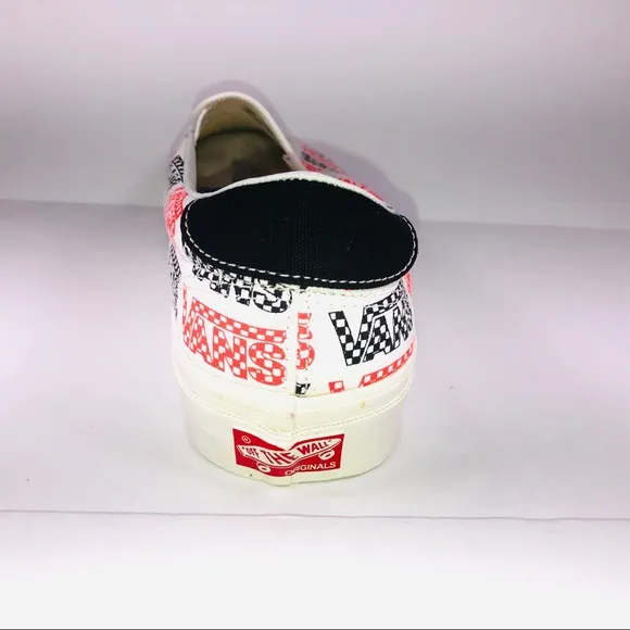 VANS OG Slip On 59 LX Logo Red Black White Sneaker