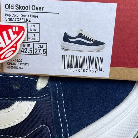 Vans Old Skool OverPop Color Dress BluesVNOA7Q5ELKZWMNS platforms - sneakers