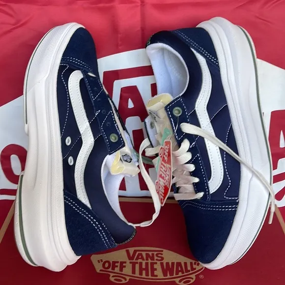 Vans Old Skool OverPop Color Dress BluesVNOA7Q5ELKZWMNS platforms - sneakers